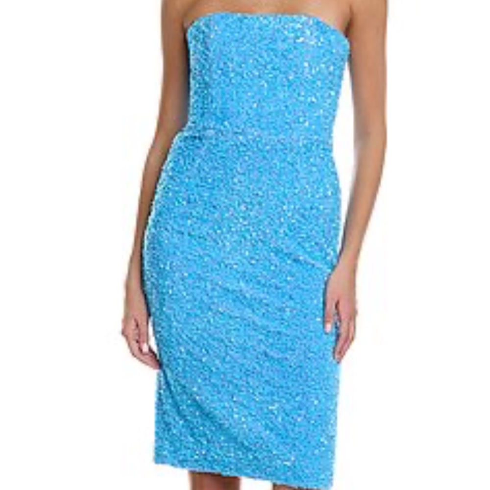 Helsi “Bright Baby Blu” sequin cocktail dress